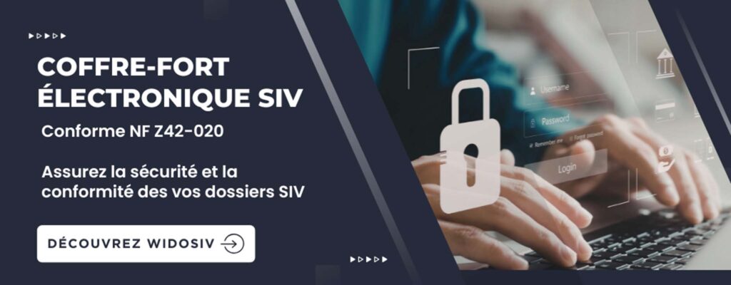 WIDOSIV, coffre fort électronique SIV conforme NF Z42-020