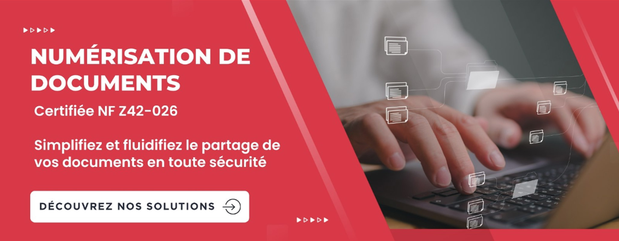 Solution de numérisation de documents certifiée NF Z42-026 par AGS Records Management pour sécuriser et simplifier le partage des documents.