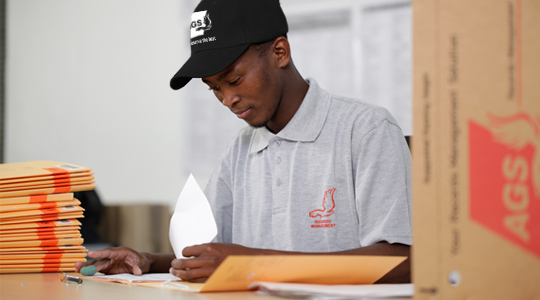 AGS employee checking records